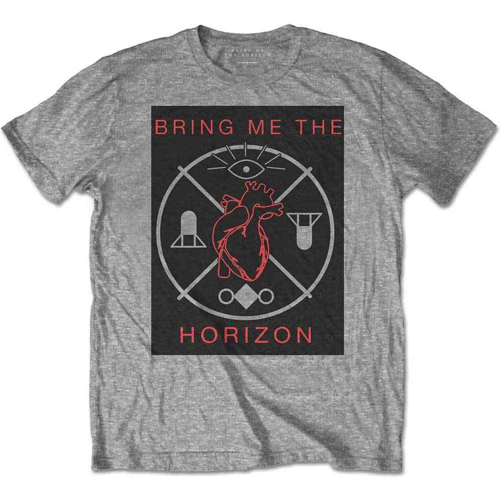 Bring Me The Horizon - Heart & Symbols Tshirt Homme - Gris